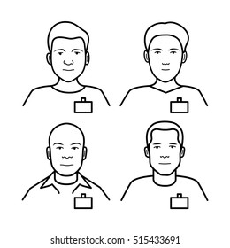 Face man icon. Our Team