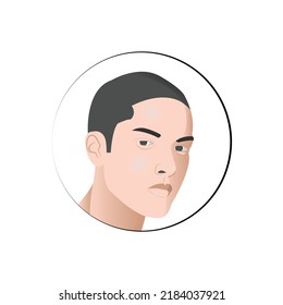 A Face Of A Man Illustration