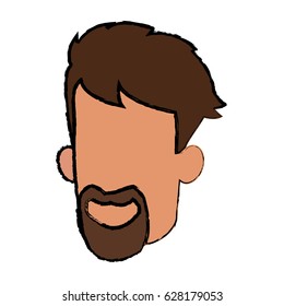 face man male bearded character image