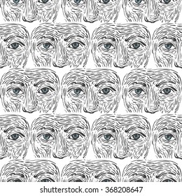 face man pattern