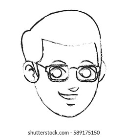 face of man smiling icon image 