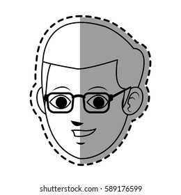 face of man smiling icon image 