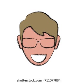 face man  vector illustration