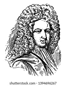 Face of man vintage line drawing or engraving illustration