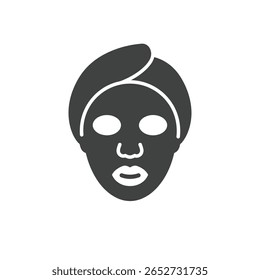 Face Mask Applied Human Face Solid Representation Skincare Treatments Self Care