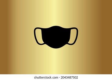 Face Mask Basic and elegant minimal artistic design initial based Icon logo-vector