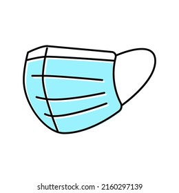 face mask color icon vector. face mask sign. isolated symbol illustration
