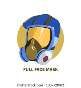 Face Mask Concept Illustration Template
