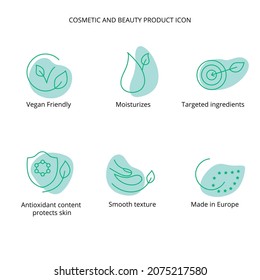 Face Mask Cosmetic And Beauty Product Icon Set For Web, Eco Packaging Design. Vector Stock Illustration Isolated On White Background.EPS10 