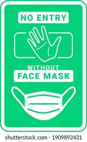 máscara facial y vector requerido de cobertura facial