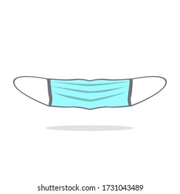 Face mask, Dentist mask, illustration, Vector, isolated on white background