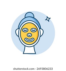 Gesichtsmaske Symbol sauber und moderne Vektorgrafik