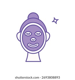 Gesichtsmaske Symbol sauber und moderne Vektorgrafik