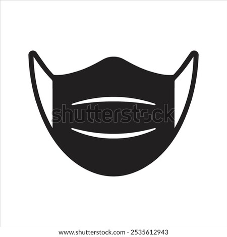 Face mask icon. Face covering icon