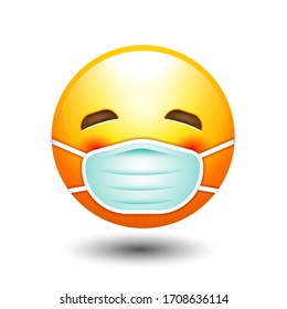 A face mask icon, Emotion, sign and symbol vector 