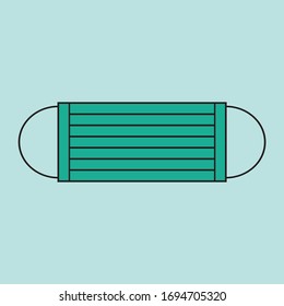Face Mask Icon, Healthcare and Medical Icon, Isolated Background, Vector