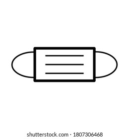 Face mask Icon of Line style