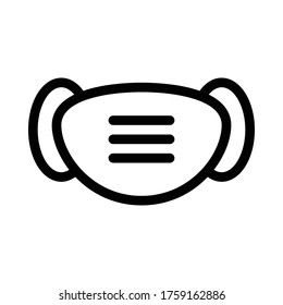 
Face Mask Icon Mobile UI or Website
