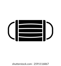 face mask icon vector design template simple and clean