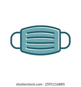 face mask icon vector design template simple and clean