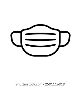 face mask icon vector design template simple and clean