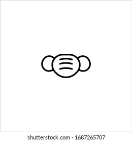 face mask icon vector illustration