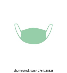 face mask icon vector illustration logo template