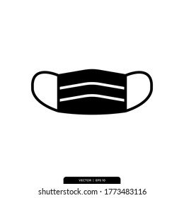 Plantilla de logotipo de Ilustración de Icono de máscara facial