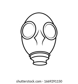 Face mask icon vector logo