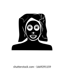 Logo vectorial de icono de máscara facial