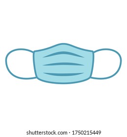 face mask icon vector logo template 