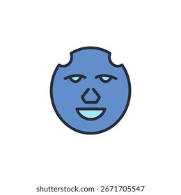 ícone de máscara de face. vetor.Sinal editável de estilo traço.linear para usar design da Web,ilustração logo.Symbol.