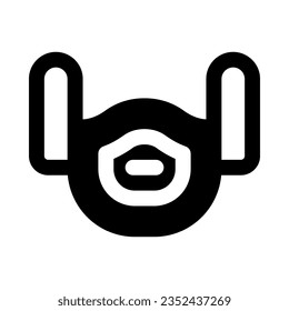 icono de máscara facial para tu sitio web, móvil, presentación y diseño de logotipo.