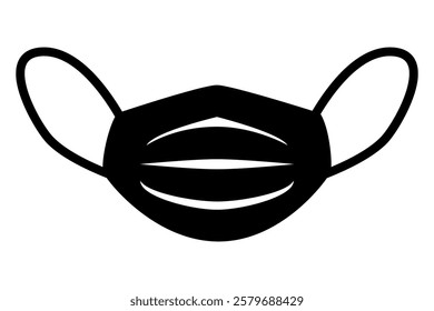 Face mask icon.Flat style vector illustration editable isolated design.