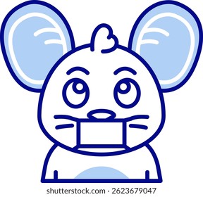Máscara facial Línea Vector Icono Diseño