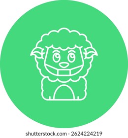 Gesichtsmaske Linienvektor Symbol Design