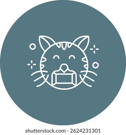 Face mask Line vector Icon Design