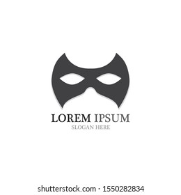 Face mask logo and symbol vector