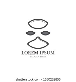 Face mask logo and symbol vector