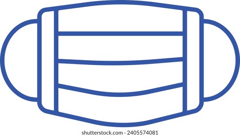 Face Mask Outline Vector Illustration