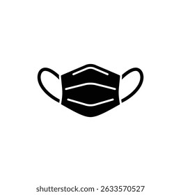 Face Mask Over Nose Icon with Medical Symbol