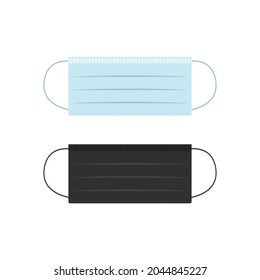 Gesichtsmaske-Maske-Maske-Illustration für Jungen und Mädchen. Schutz Covid-19 Maske. Vektorgrafik
