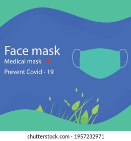 Face mask prevent cover-19 and corona virus 