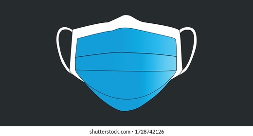 face mask to protect people from virus, blue white surgical mask to protect people from disease