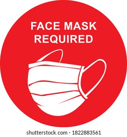 Gesichtsmaske mit erforderlichem Zeichenkreis