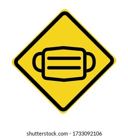 signo vectorial requerido de máscara de cara