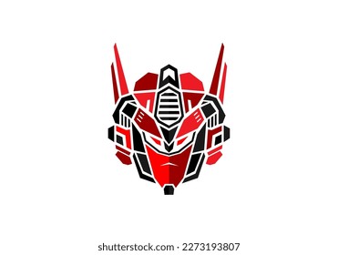 Maskenroboter Vektor Black Red Premium Design