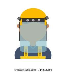 face mask safety  vector illustration