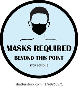 Face mask sign. Wear face mask sign and symbol. mandatory sign vector. wear surgical mask notice. wear medical and covering mask sign. Safety symbol during coronavirus.