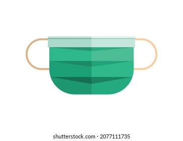 Face mask. Simple flat illustration.